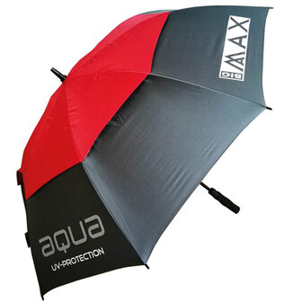 Big Max Aqua UV Golf Paraplu Charcoal Rouge