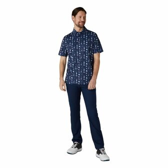 Callaway Men&#039;s Golf Polo Essentials Print In Peacoat