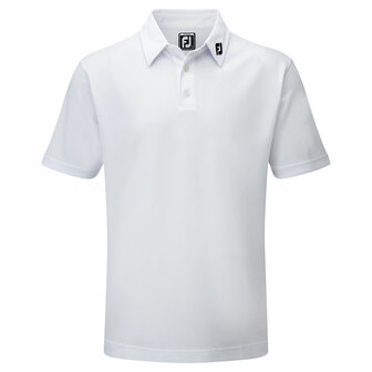 Footjoy Stretch Pique Solid Polo Junior White