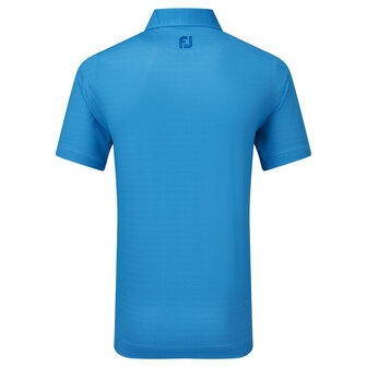 Golfpolo Heren Footjoy Octagon Print Lisle Blue Sky