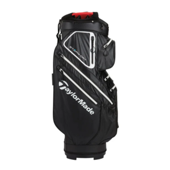 Taylormade TM23 Cartbag Storm Dry Waterproof Zwart/Rood