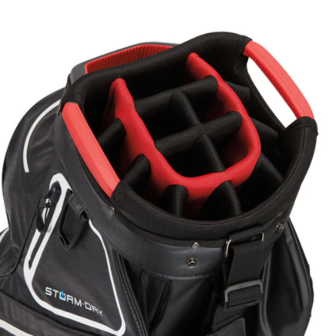 Taylormade TM23 Cartbag Storm Dry Waterproof Zwart/Rood