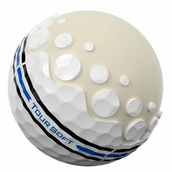 Titleist Tour Soft Alignment 360 Golfballen Wit 2025