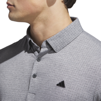 Adidas Heren Golfpolo Go To Rise Print Carbon