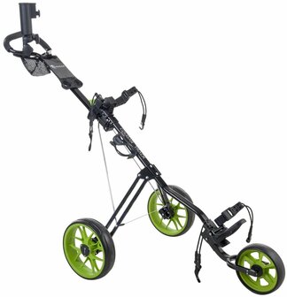 Cougar Track 3 wiel Golftrolley Zwart Groen