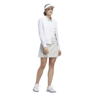 Adidas W BTC Twiat Mouwloze Dames Golfpolo Wit Beige