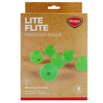 Balles d'entra&icirc;nement Masters LiteFlite vertes