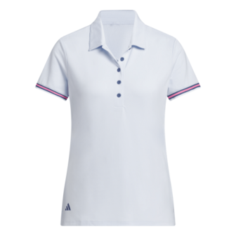 Adidas W Ultimate Streep Dames Polo Lichtblauw