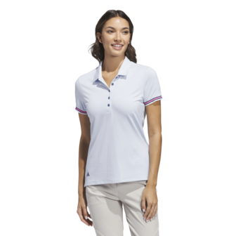 Adidas W Ultimate Streep Dames Polo Lichtblauw