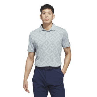 Adidas Ultimate CLSN Jacquard Heren Golfpolo Wosa Navy