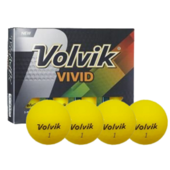 Volvik Vivid Golfballen Geel