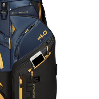 Big Max Silencio 3 Dri Lite Cartbag Navy Zwart Geel