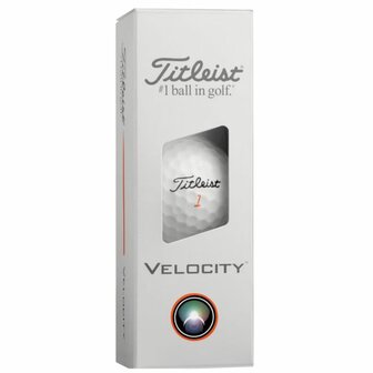 Titleist Velocity Golfballen Wit 2026