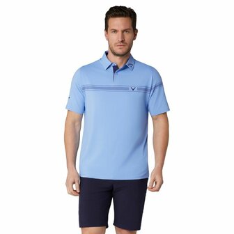 Callaway - Odessey Heren Block Golfpolo Lichtblauw