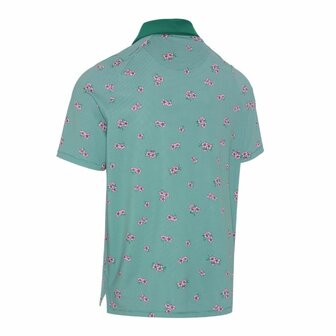 Callaway Azalea Gingham Print Golfpolo Galapagos Green