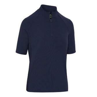 Callaway Rip Play Korte Mouw Mock Shirt Navy