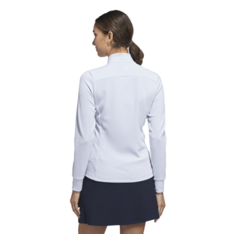 Adidas Dames W Textured Golfvest Lichtblauw