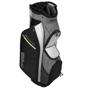 Wilson Feather Cartbag Zwart/Grijs/Wit