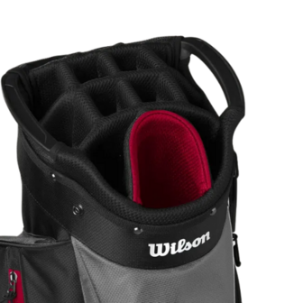 Wilson Feather Cartbag Zwart/Grijs/Rood