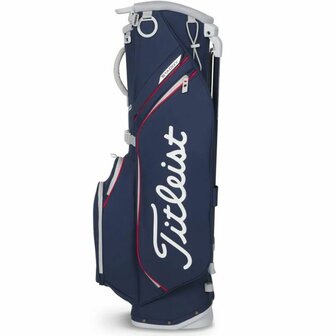 Titleist Players S4 Stadry Standbag Navy Rood Wit