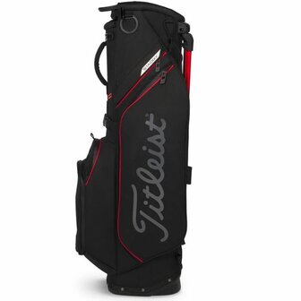 Titleist Players S4 Stadry Standbag Zwart Rood