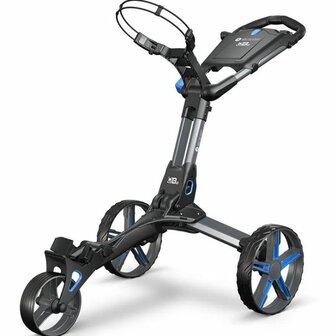 Chariot de golf &agrave; 3 roues Motocaddy QB2 Bleu noir