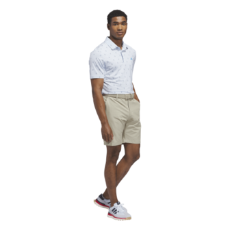 Adidas Ultimate Essence Print Climacool Heren Golfpolo Lichtblauw Blauw