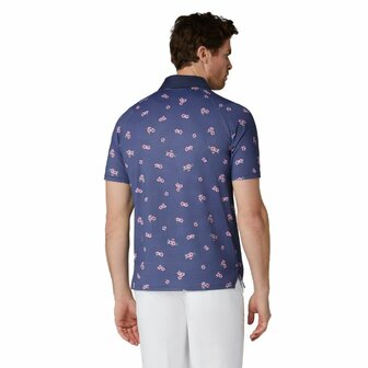 Callaway Azalea Gingham Print Golfpolo Peacoat