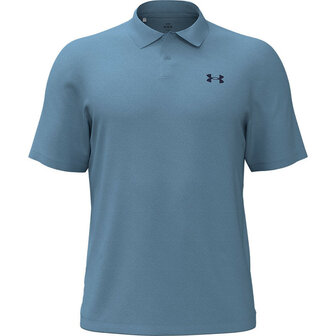 Under Armour Performance 3.0 Heren Golfpolo Blue Smoke