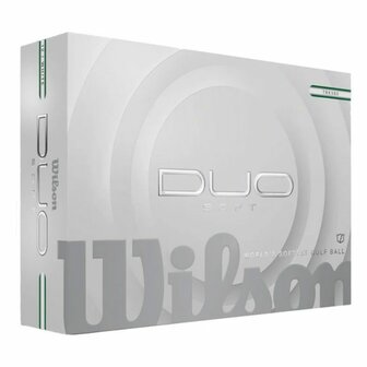 Wilson Staff Duo Soft TRK 360 Golfballen Wit Groen 2025