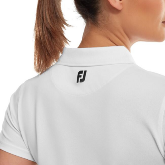 Footjoy Stretch Pique Dames Polo Shirt wit 