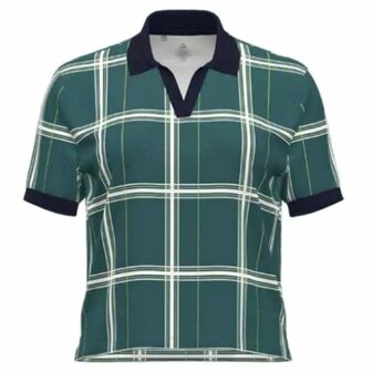 Armour Dry Johnny Collar Prt Polo-Rack Green - Midnight Navy