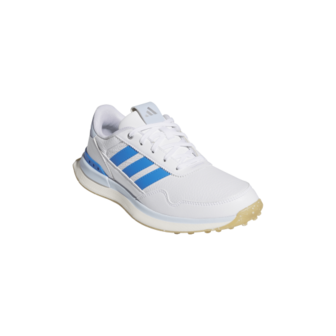 Adidas Dames S2G 26 Leather Spikeless Golfschoenen Wit-Blauw