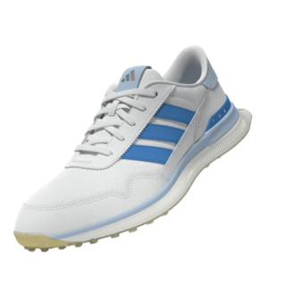 Adidas Dames S2G 26 Leather Spikeless Golfschoenen Wit-Blauw