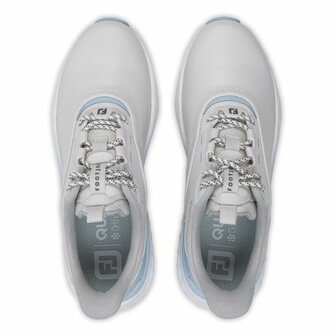 Footjoy Quantum Dames Golfschoenen Grijs Wit Blauw