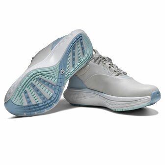 Footjoy Quantum Dames Golfschoenen Grijs Wit Blauw