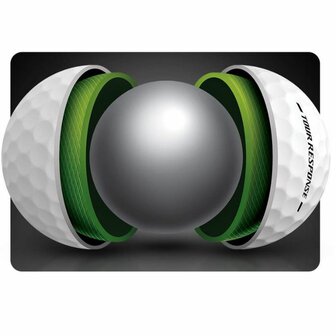 Taylormade Tour Response Stripe TM26 Golfballen Wit Blauw