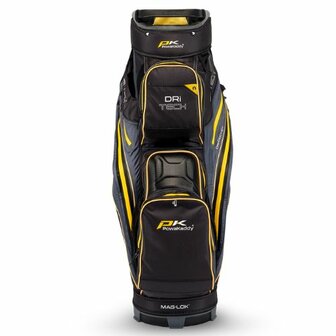 Powakaddy Cartbag DRI-tech Gun metal Geel 2026