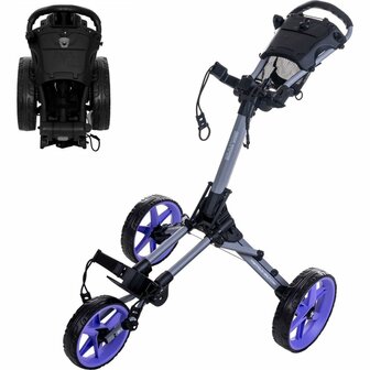 Fastfold Square Golftrolley Grijs Paars