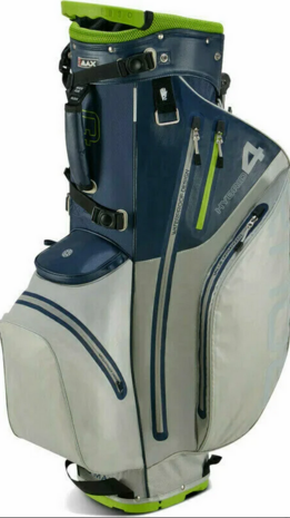 Big Max Aqua Hybrid 4 Standbag Navy Grey Lime