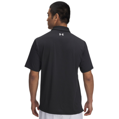 Under Armour Heren Playoff Golfpolo 3.0 Stripe Zwart/Wit