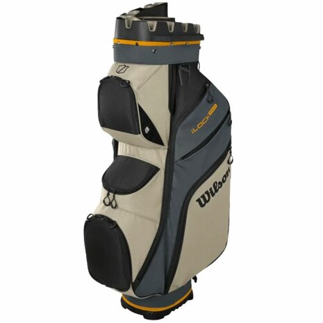Wilson Staff I-Lock Waterdichte Cartbag Grijs Kaki Oranje