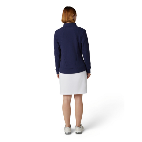 Callaway Stretch Waffle Knit Fleece Golfjas Dames Peacoat