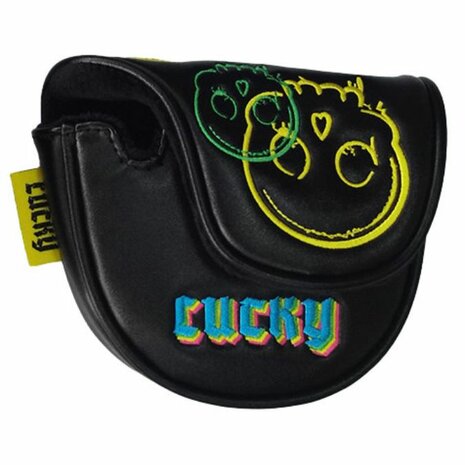 Legend Putter Mallet Headcover Lucky Zwart