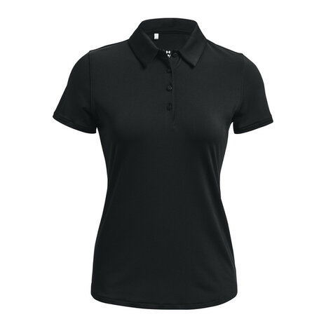 Dames Golfpolo Under Armour Zinger Short Sleeve Midnight Zwart