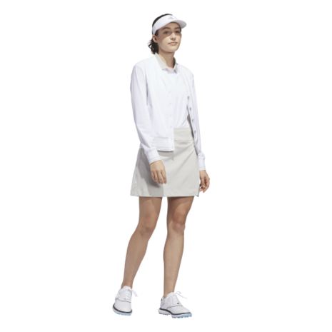 Adidas W BTC Twiat Mouwloze Dames Golfpolo Wit Beige