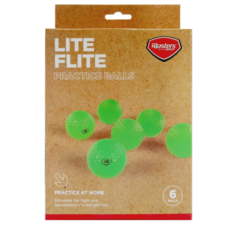 Balles d'entra&icirc;nement Masters LiteFlite vertes