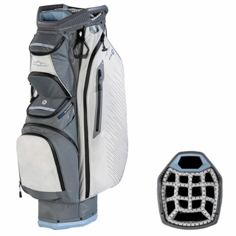 Sun Mountain C-130 H2NO Cartbag Waterdicht Nickel Platinum Ash