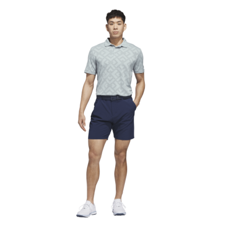 Adidas Ultimate CLSN Jacquard Heren Golfpolo Wosa Navy