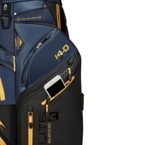 Big Max Silencio 3 Dri Lite Cartbag Navy Zwart Geel